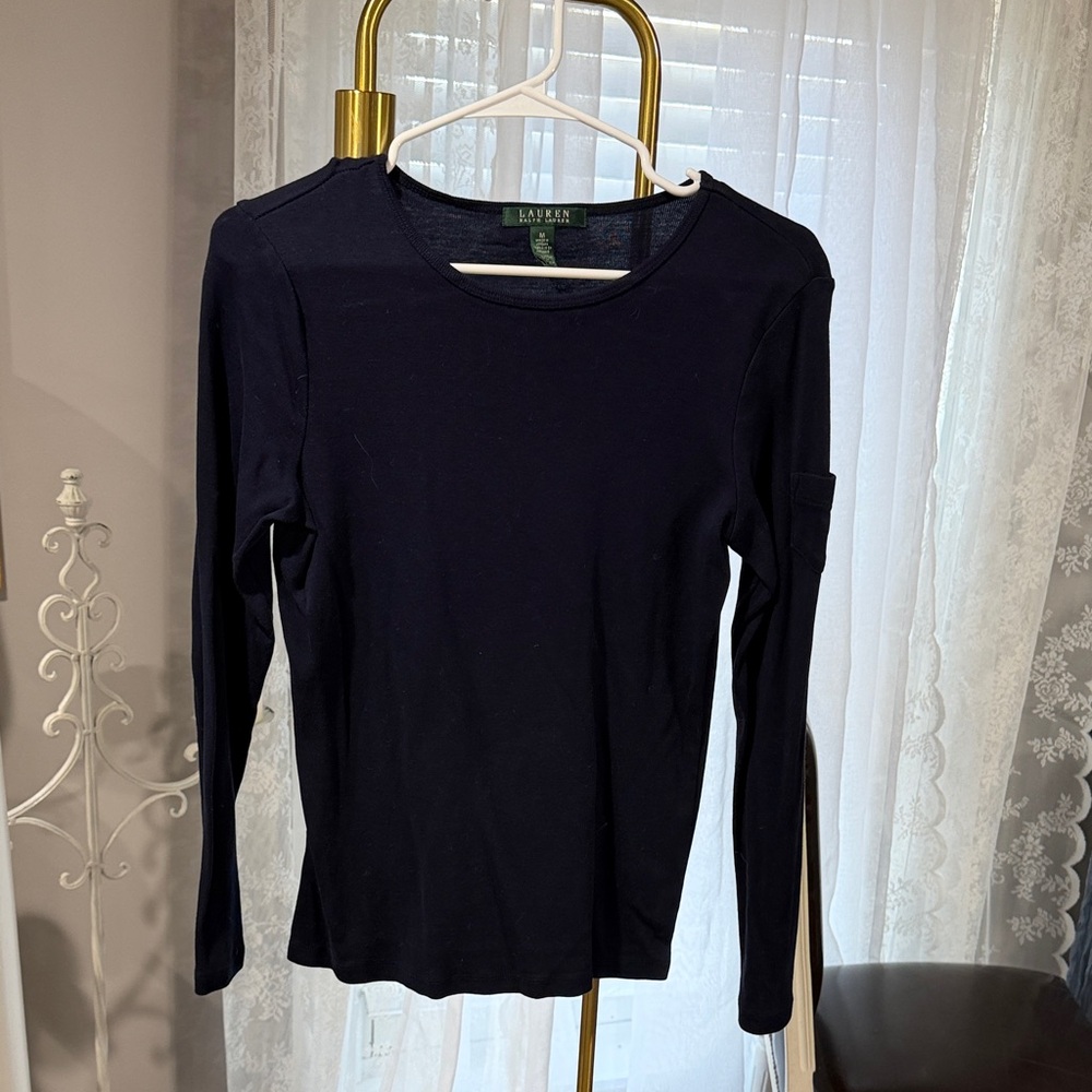 Ralph Lauren Navy Long Sleeve Top